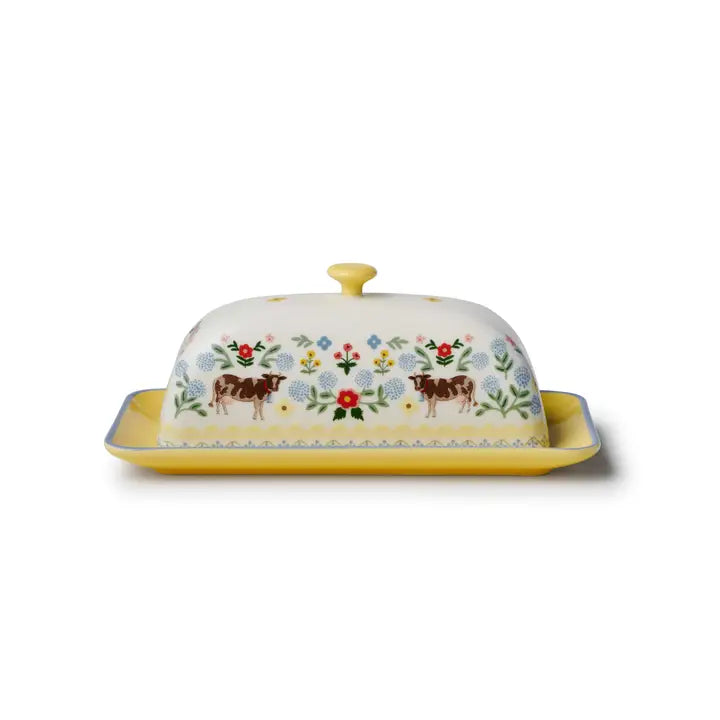 Rifle Paper Co. Home Home Sweet Home Porcelain Butter Dish