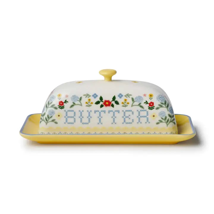Rifle Paper Co. Home Home Sweet Home Porcelain Butter Dish