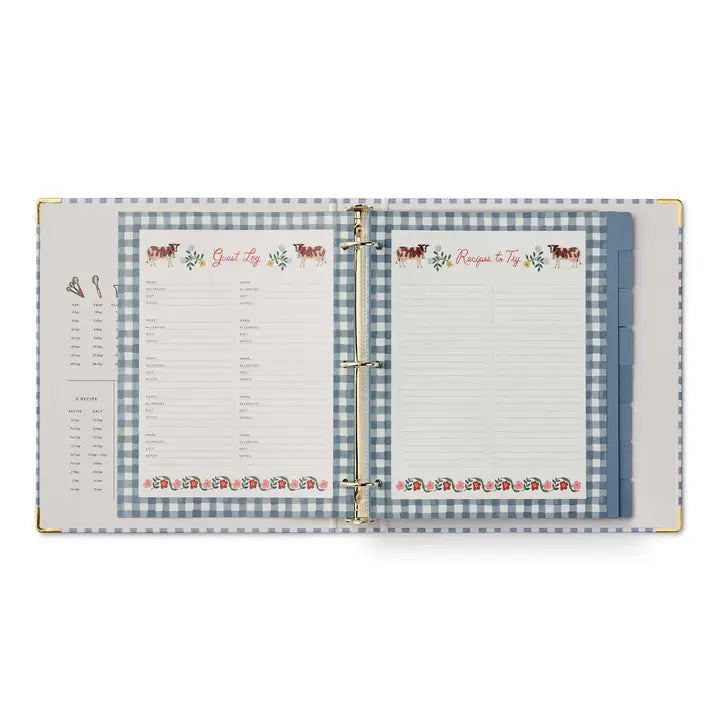 Rifle Paper Co. Home Home Sweet Home Recipe Binder