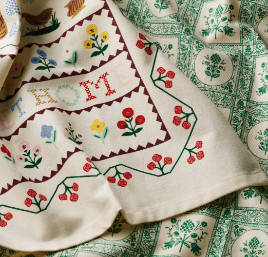 Rifle Paper Co. Home Home Sweet Home Tea Towel