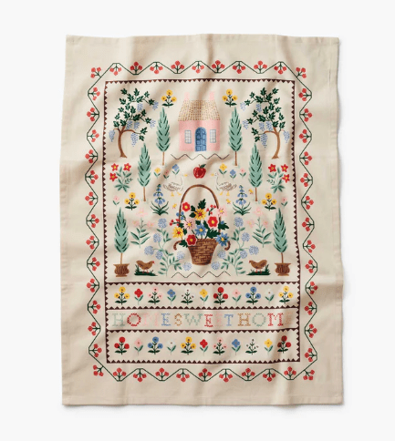 Rifle Paper Co. Home Home Sweet Home Tea Towel