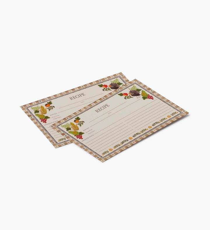 Rifle Paper Co. Home Pack of 12 Harvest Recipe Cards