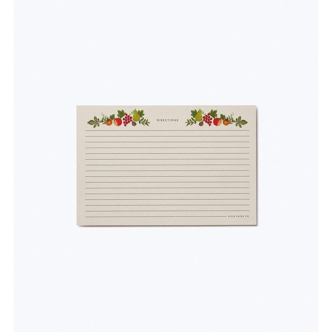 Rifle Paper Co. Home Pack of 12 Harvest Recipe Cards