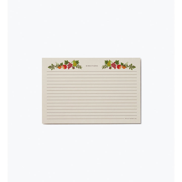 Rifle Paper Co. Home Pack of 12 Harvest Recipe Cards
