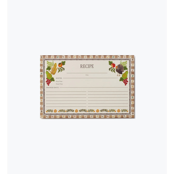 Rifle Paper Co. Home Pack of 12 Harvest Recipe Cards