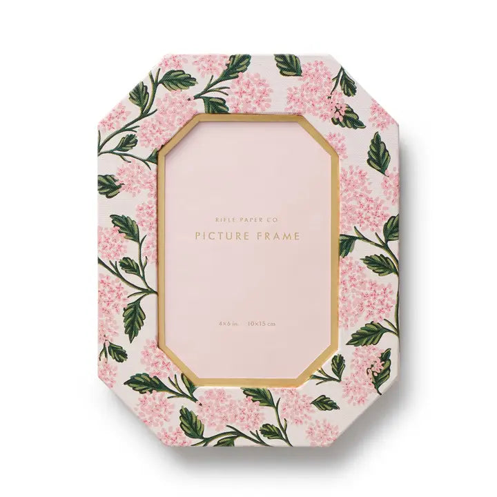 Rifle Paper Co. Home Pink Hydrangea Paper Wrapped Picture Frame