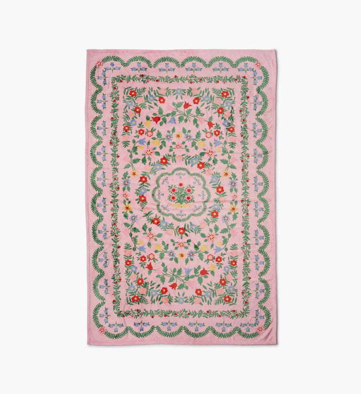 Rifle Paper Co. Home Rosette Fleece Blanket