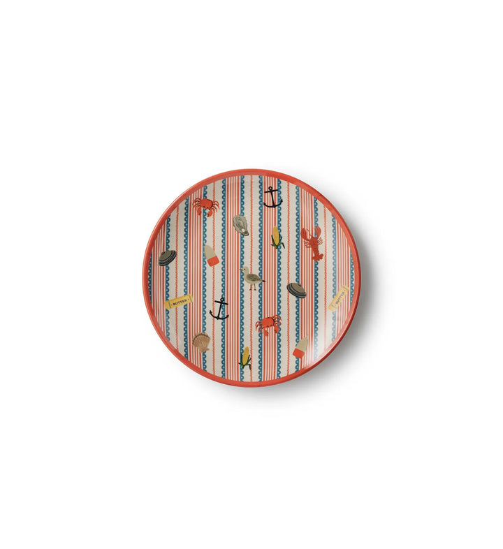 Rifle Paper Co. Home Seaside Melamine Dessert Plate Set