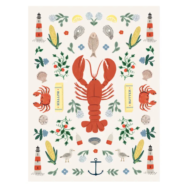 Rifle Paper Co. Home Seaside Tea Towel