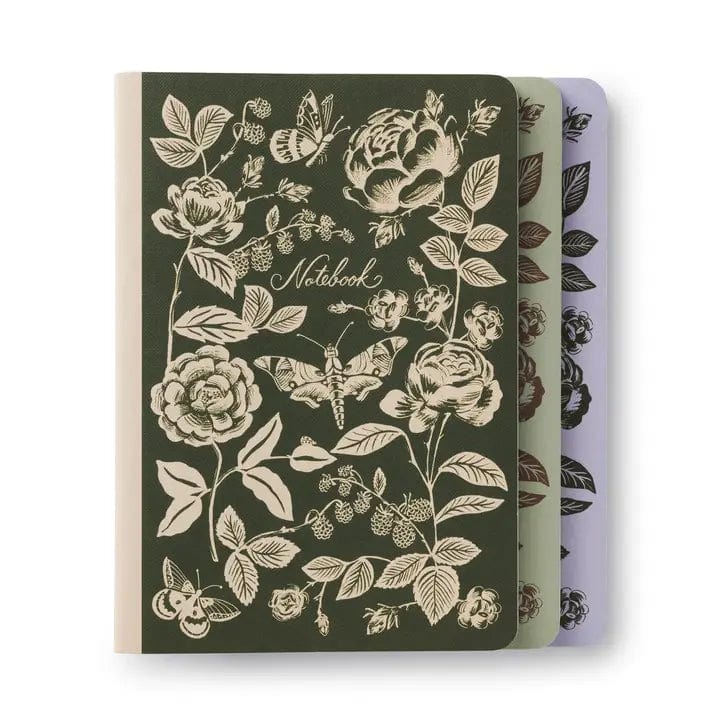 Rifle Paper Co. Journal English Rose Notebooks - Set of 3