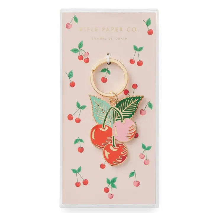 Rifle Paper Co. Keychain Cherries Enamel Keychain