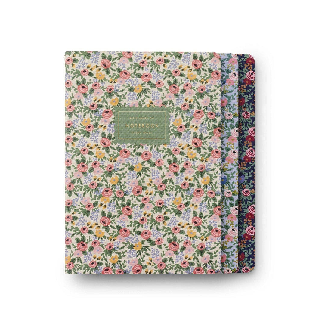 Rifle Paper Co. Notebook Assorted Set of 3 Rosa Notebooks