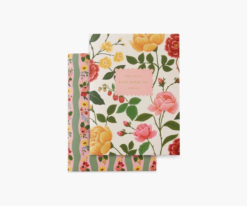 Rifle Paper Co. Notebook Roses Pocket Notebooks, Set of 2