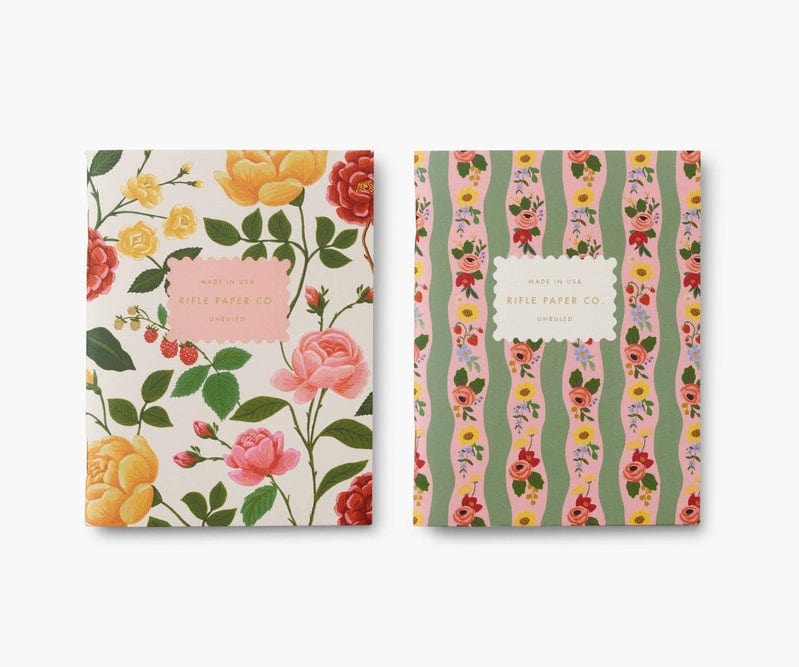 Rifle Paper Co. Notebook Roses Pocket Notebooks, Set of 2