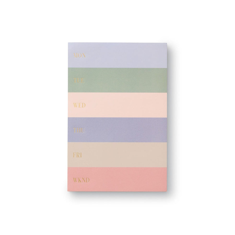 Rifle Paper Co. Notepad Muted Color Block Weekly Memo Notepad