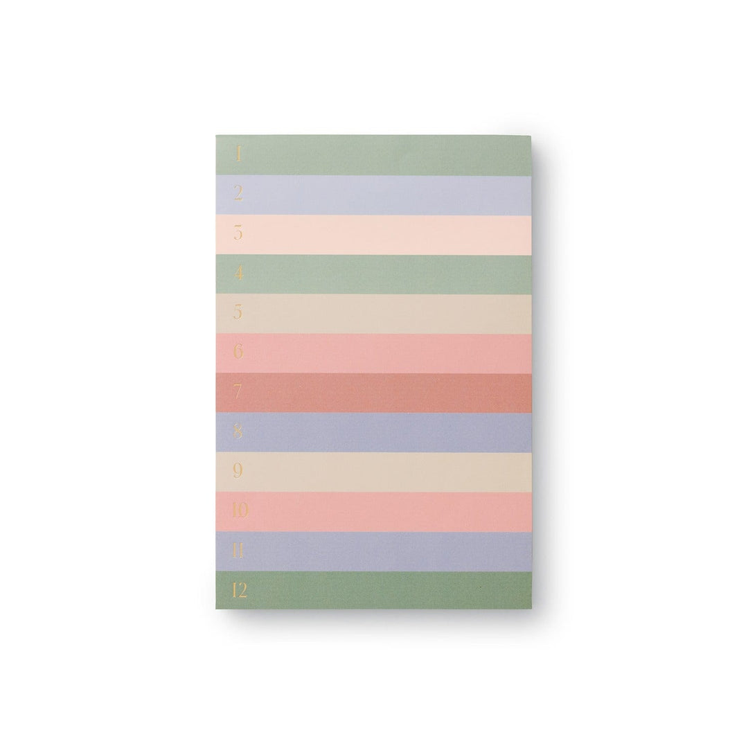 Rifle Paper Co. Notepad Muted Numbered Color Block Memo Notepad