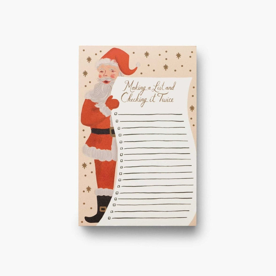 Rifle Paper Co. Notepad Santa's List Notepad
