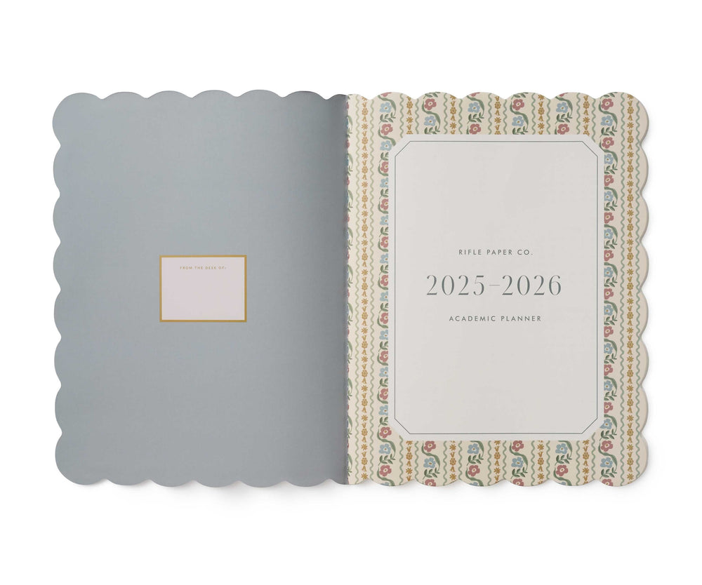 Rifle Paper Co. Paper 2025-2026 Delphine 12-Month Academic Appointment Notebook