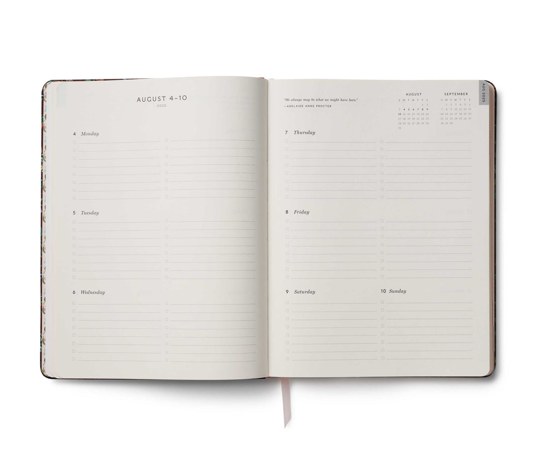 Rifle Paper Co. Paper 2025-2026 Gracie 12-Month Academic Bookbound Planner