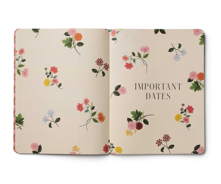 Rifle Paper Co. Paper 2026 Dahlia 12-Month Appointment Notebook
