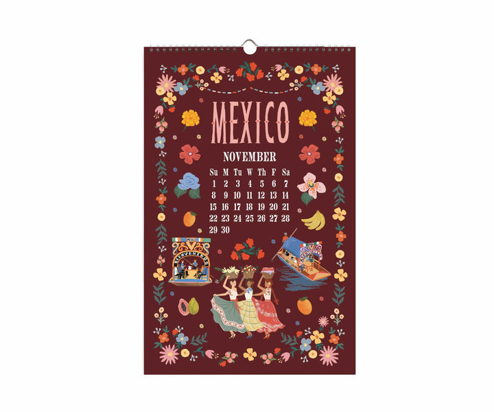 Rifle Paper Co. Paper 2026 World Travel Wall Calendar