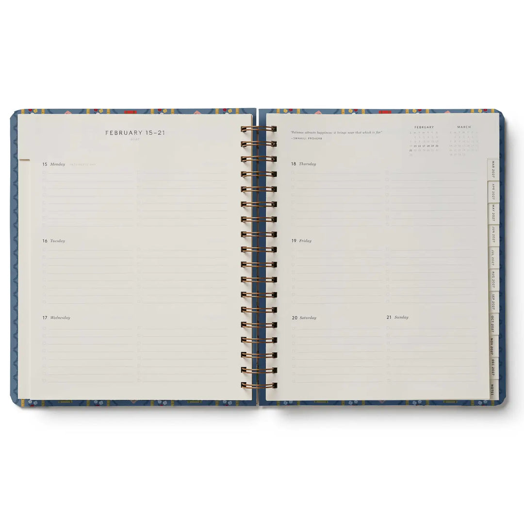 Rifle Paper Co. Paper 2027 Schoolhouse 17-Month Academic Hardcover Spiral Planner