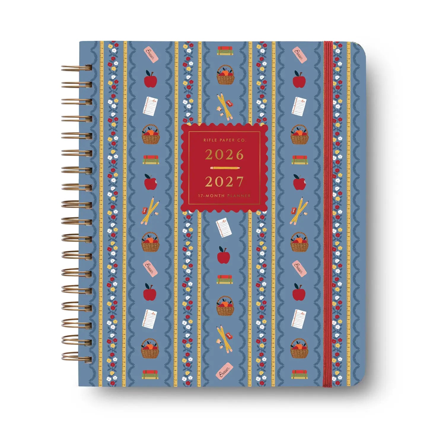Rifle Paper Co. Paper 2027 Schoolhouse 17-Month Academic Hardcover Spiral Planner