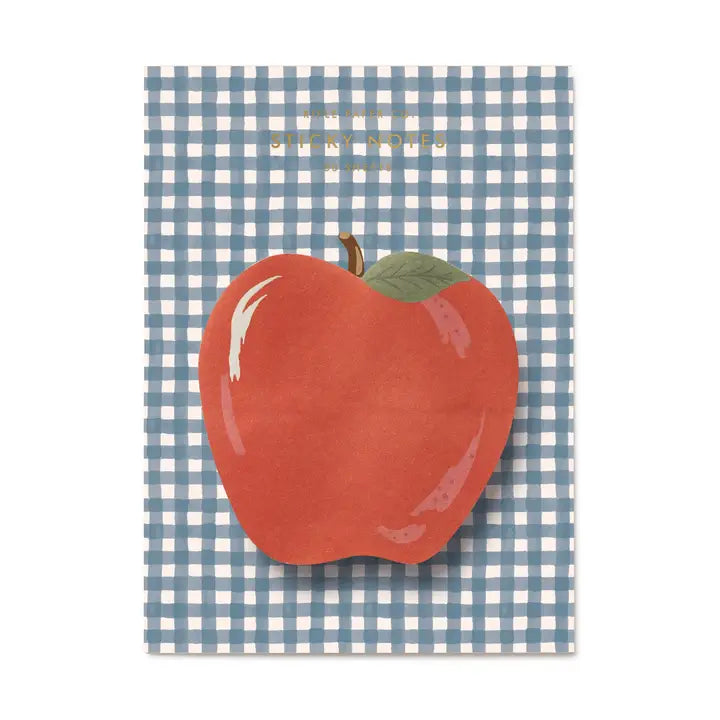 Rifle Paper Co. Paper Apple Gingham Sticky Notes