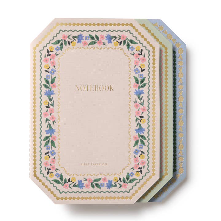 Rifle Paper Co. Paper Assorted Set of 3 Gemma Notebooks