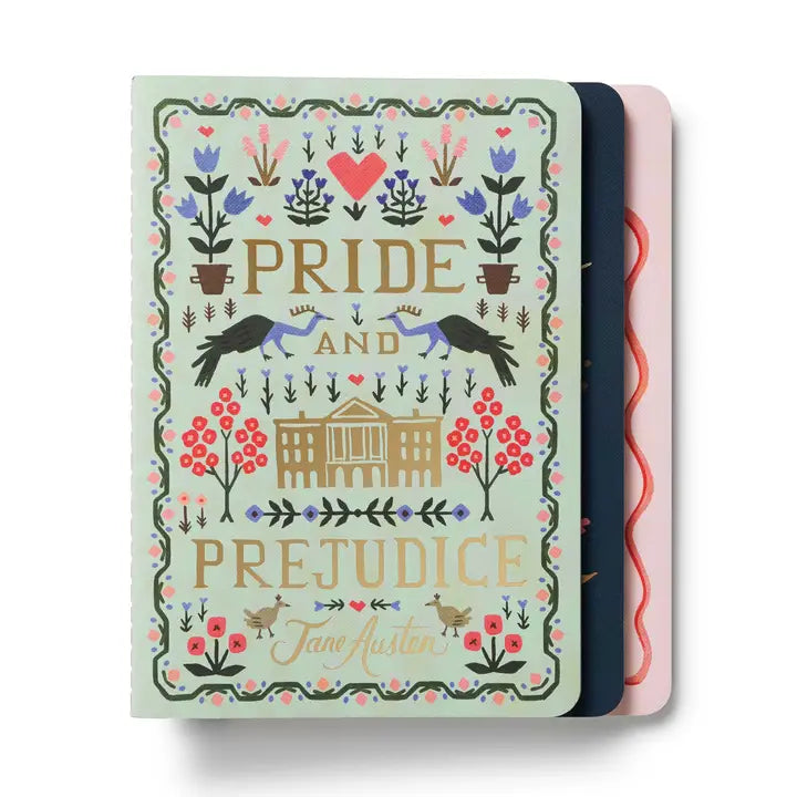 Rifle Paper Co. Paper Assorted Set of 3 Jane Austen Notebooks