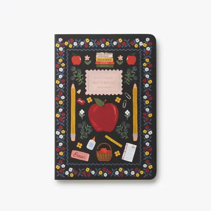 Rifle Paper Co. Paper Assorted Set of 3 Schoolhouse Notebooks