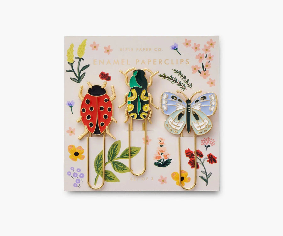 Curio Enamel Paper Clip Set Curio Enamel Paper Clip Set