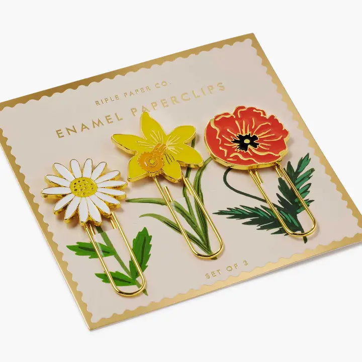 Rifle Paper Co. Paper Garden Study Enamel Paper Clip Set