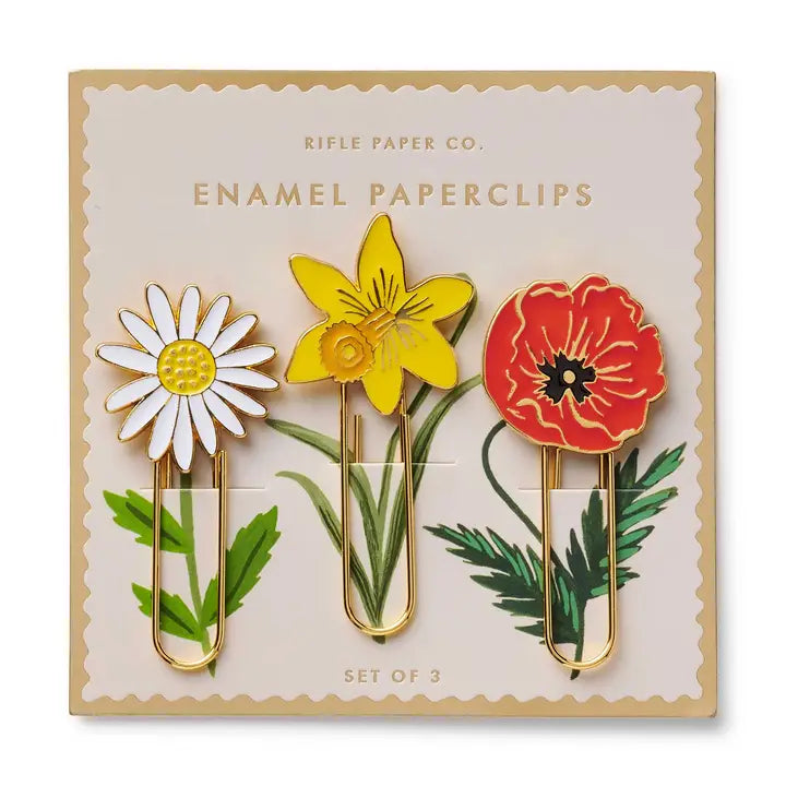 Rifle Paper Co. Paper Garden Study Enamel Paper Clip Set
