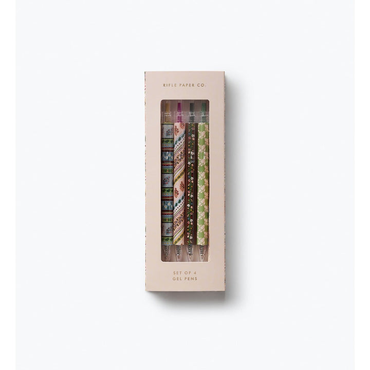 Rifle Paper Co. Paper Paisley Gel Pen Set of 4