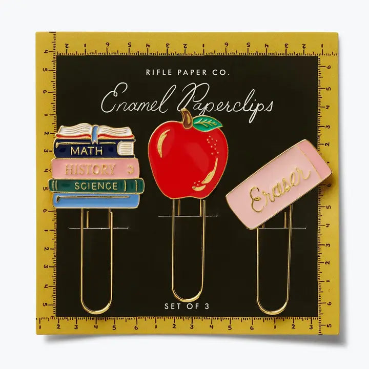 Rifle Paper Co. Paper Schoolhouse Enamel Paper Clip Set