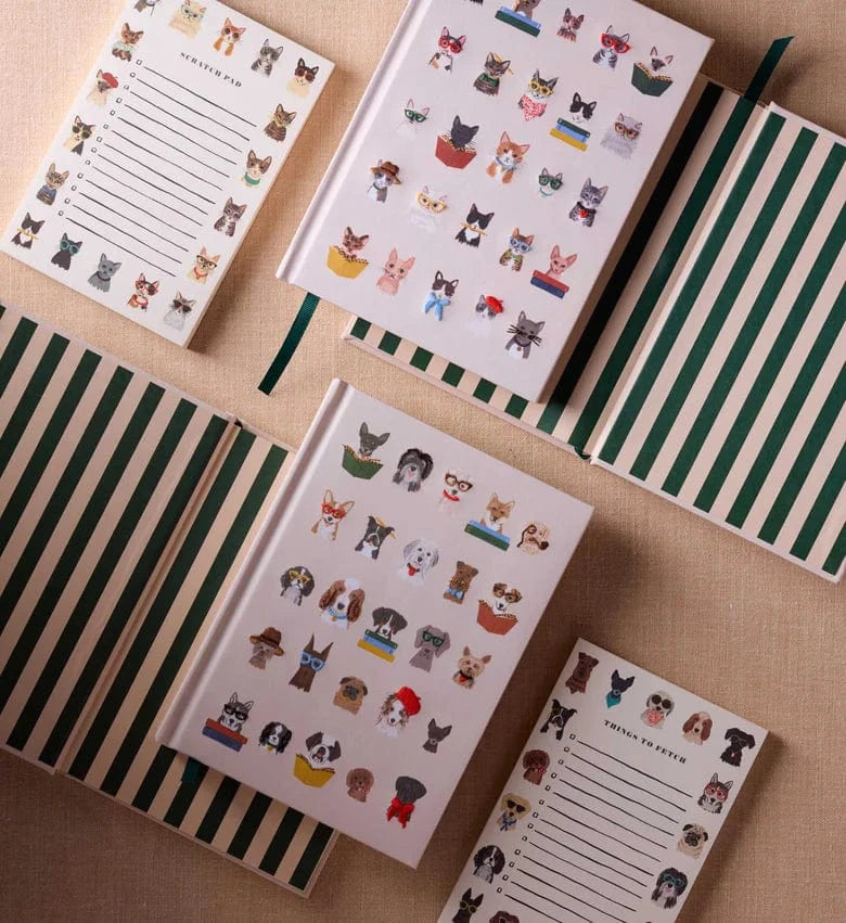 Rifle Paper Co. Paper Studious Cats Embroidered Journal