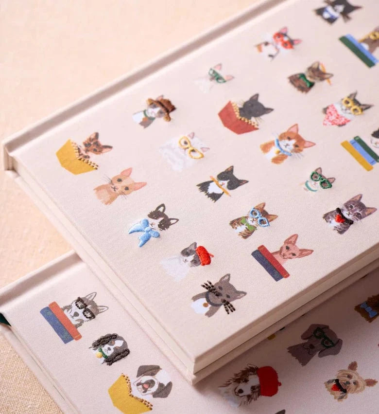Rifle Paper Co. Paper Studious Cats Embroidered Journal