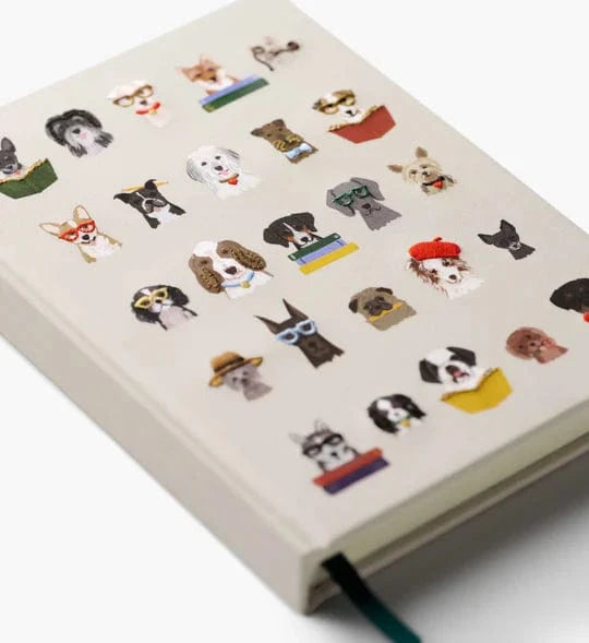 Rifle Paper Co. Paper Studious Dogs Embroidered Journal
