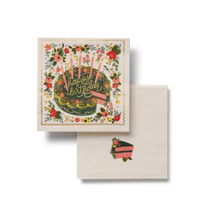 Rifle Paper Co. Party Floral Cake Cocktail Napkins