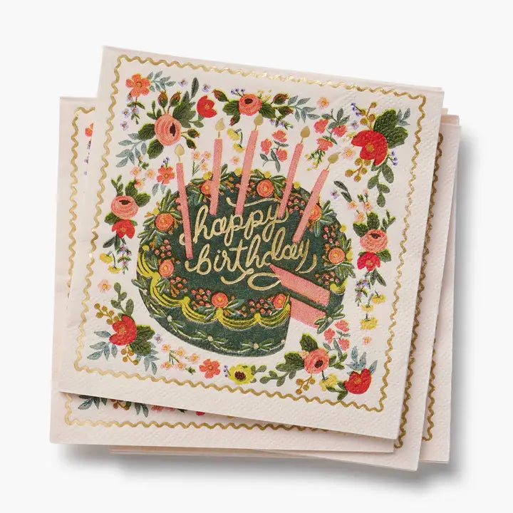Rifle Paper Co. Party Floral Cake Cocktail Napkins
