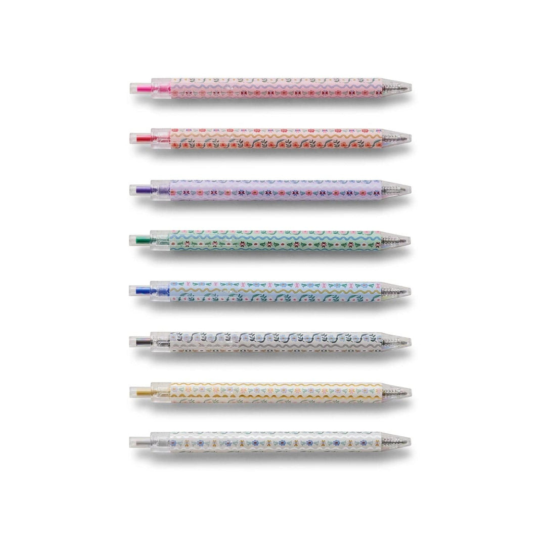 Rifle Paper Co. Pen and Pencils Delphine Gel Pen Set of 8