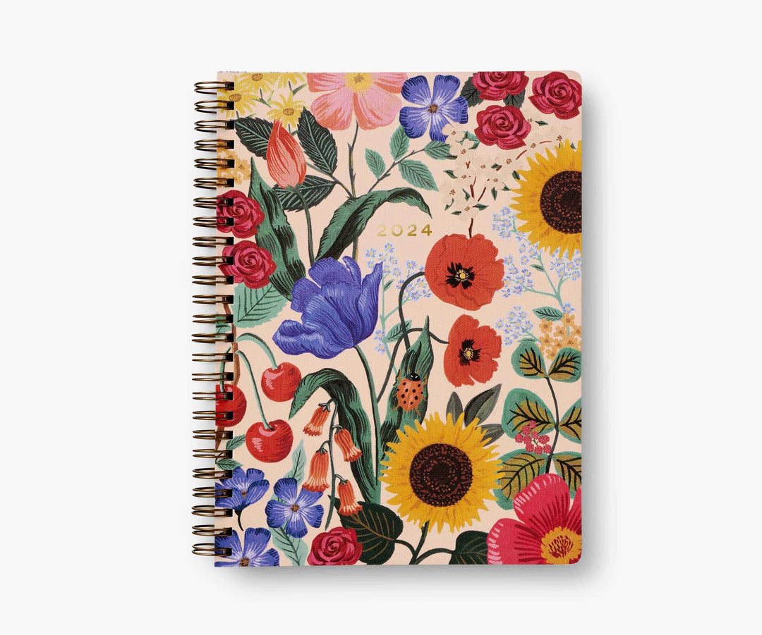 Rifle Paper Co. Planner 2024 Blossom 12-Month Softcover Spiral Planner