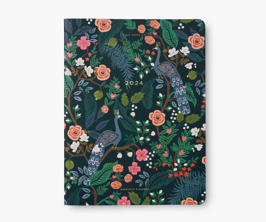 Rifle Paper Co. Planner 2024 Peacock 12-Month Monthly Planner