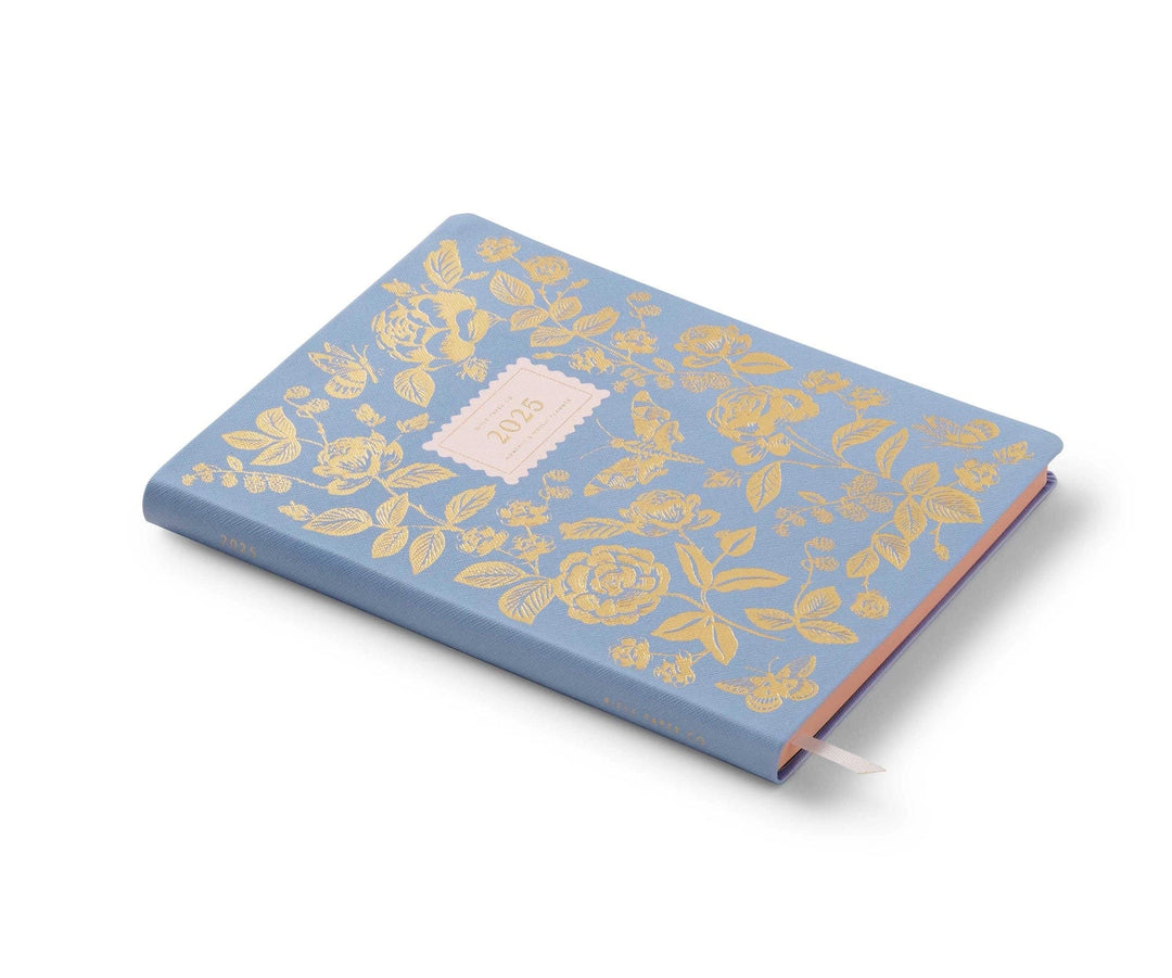 Rifle Paper Co. Planner 2025 English Rose 12-Month Bookbound Planner