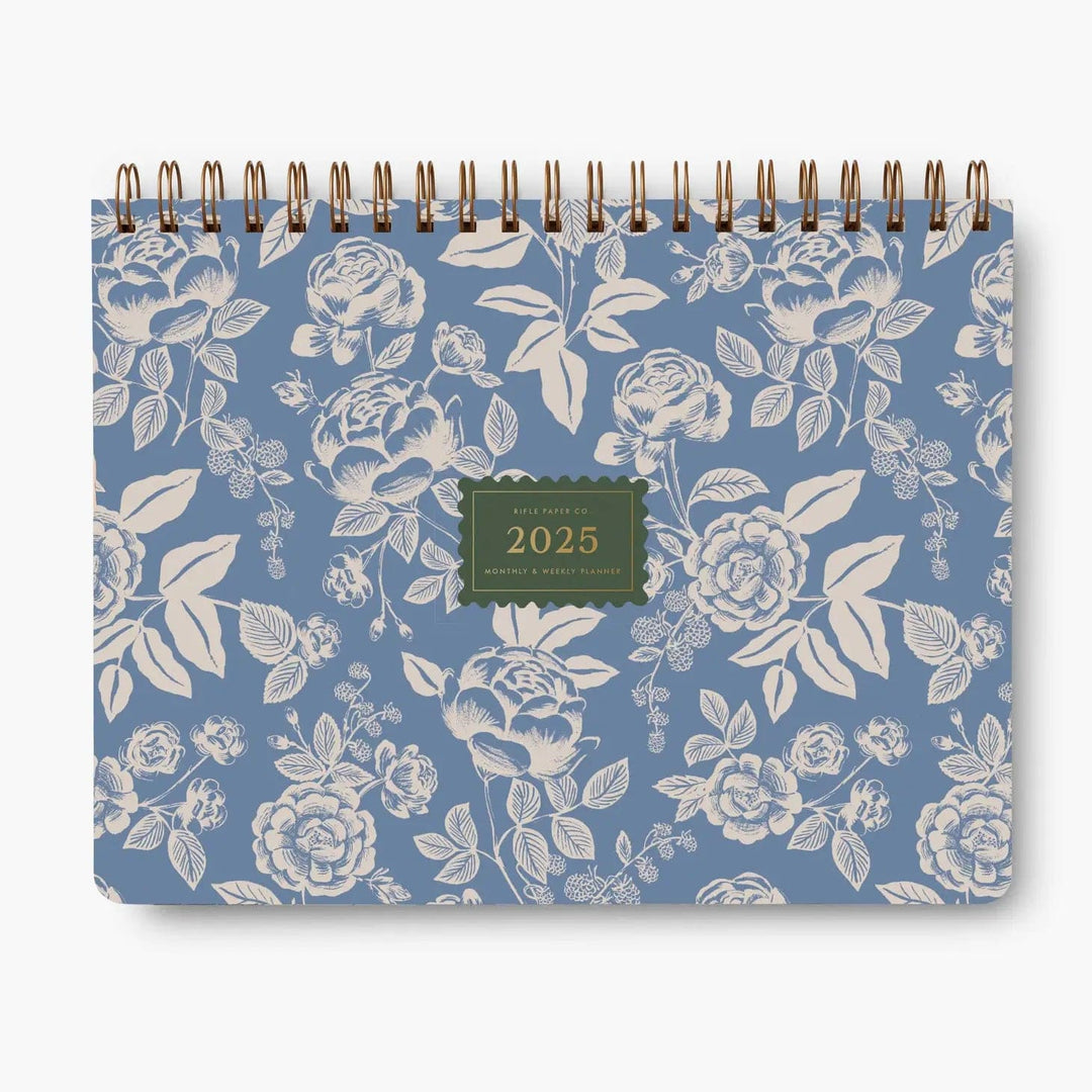 Rifle Paper Co. Planner 2025 English Rose 12-Month Top Spiral Planner