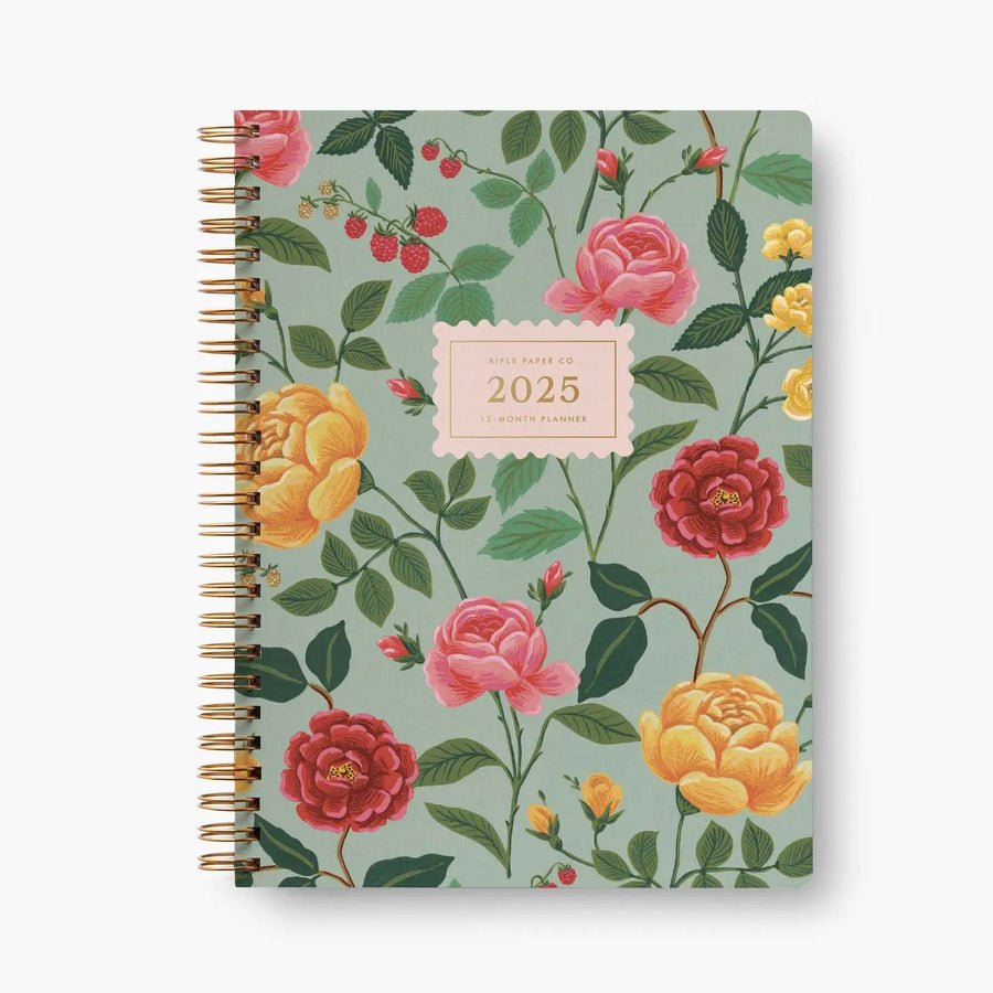 Rifle Paper Co. Planner 2025 Roses 12 Month Softcover Spiral Planner