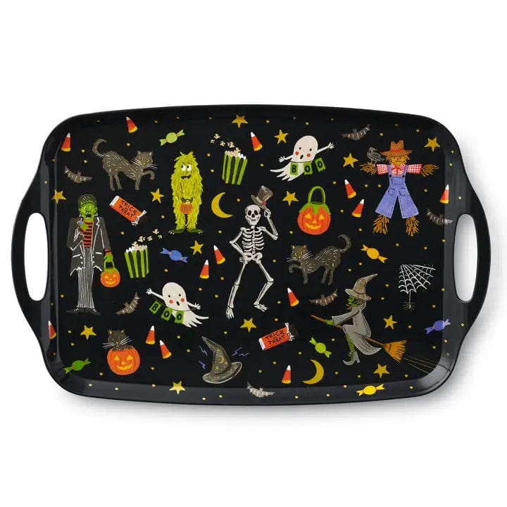 Rifle Paper Co. Platter Halloween Parade Melamine Serving Platter with Handles