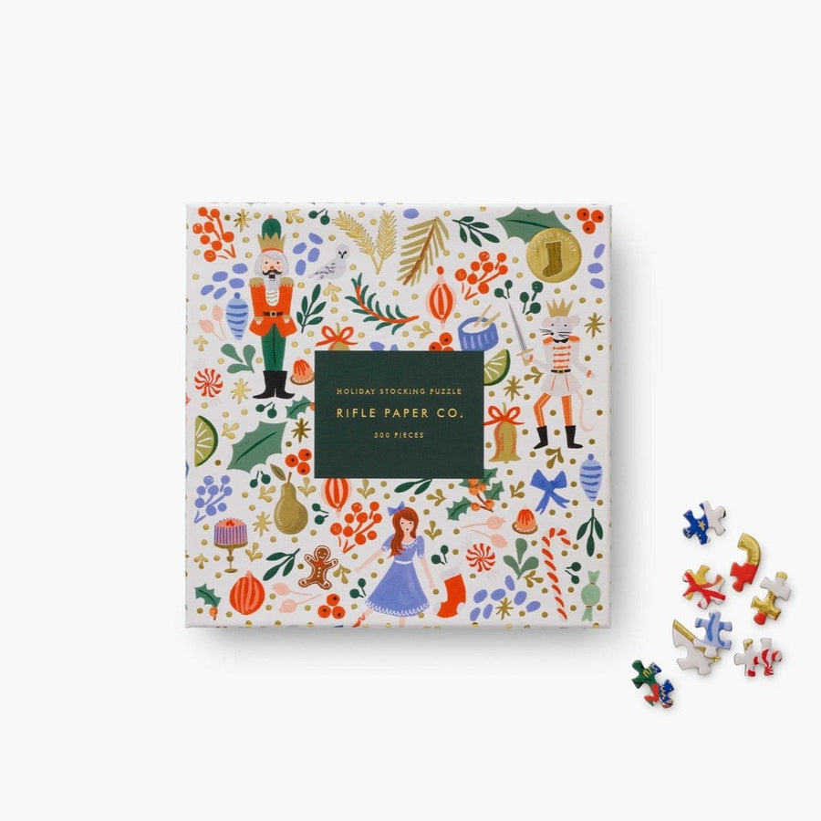 Rifle Paper Co. Puzzle Nutcracker Sweets Stocking Puzzle