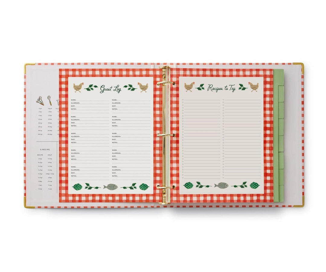 Rifle Paper Co. Recipe Book Cherry Farm Recipe Binder